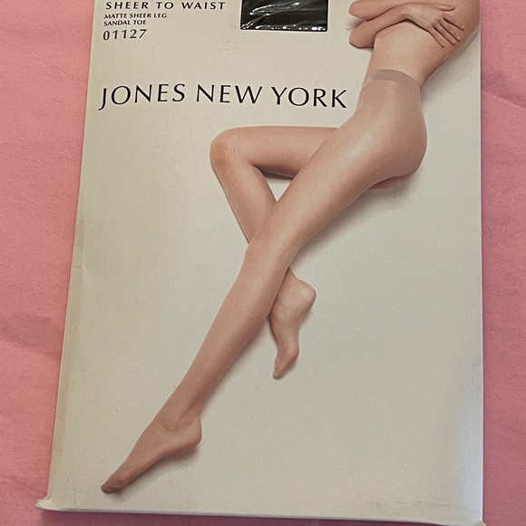 NWT! Fashion Classic Jones New York Sheer To Waist Matte Sheer Leg Tights C/D - Picture 6 of 6